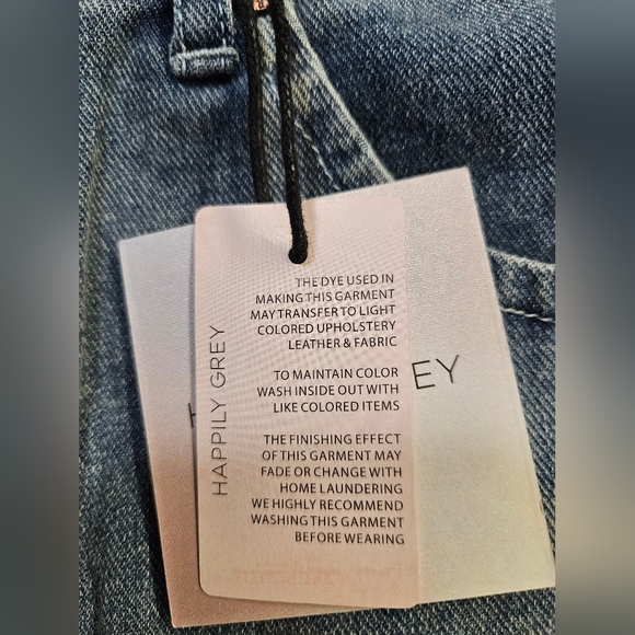 Happily Grey Denim Maxi Skirt with Front Slit - Size 3- NWT - Picture 6 of 11